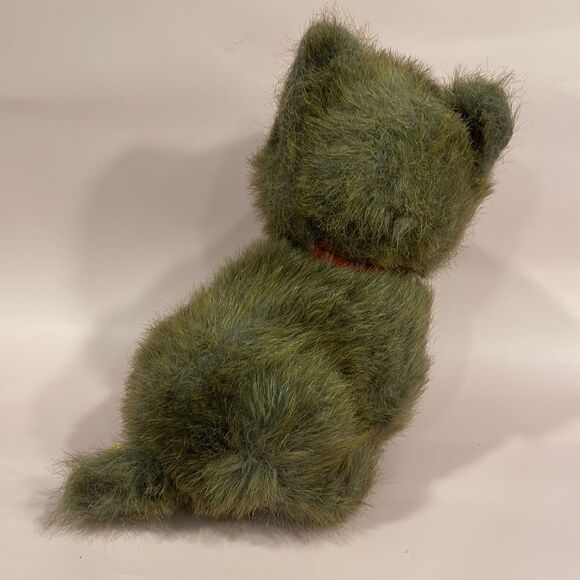 1992 Vintage 24K Special Effects Polar Puff dog terrier stuffed animal plaid EUC - Picture 4 of 9